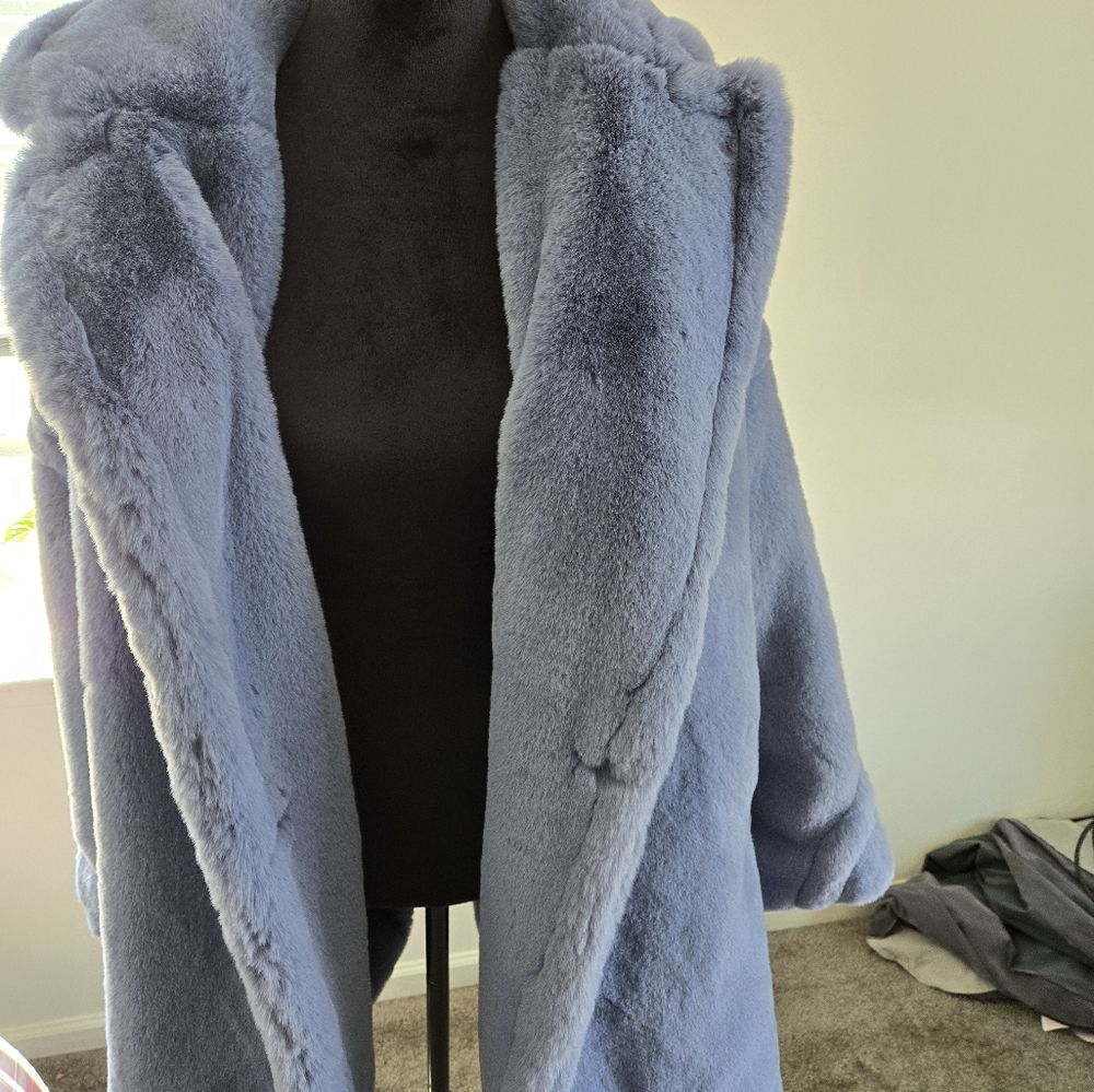 Worthington faux fur coat